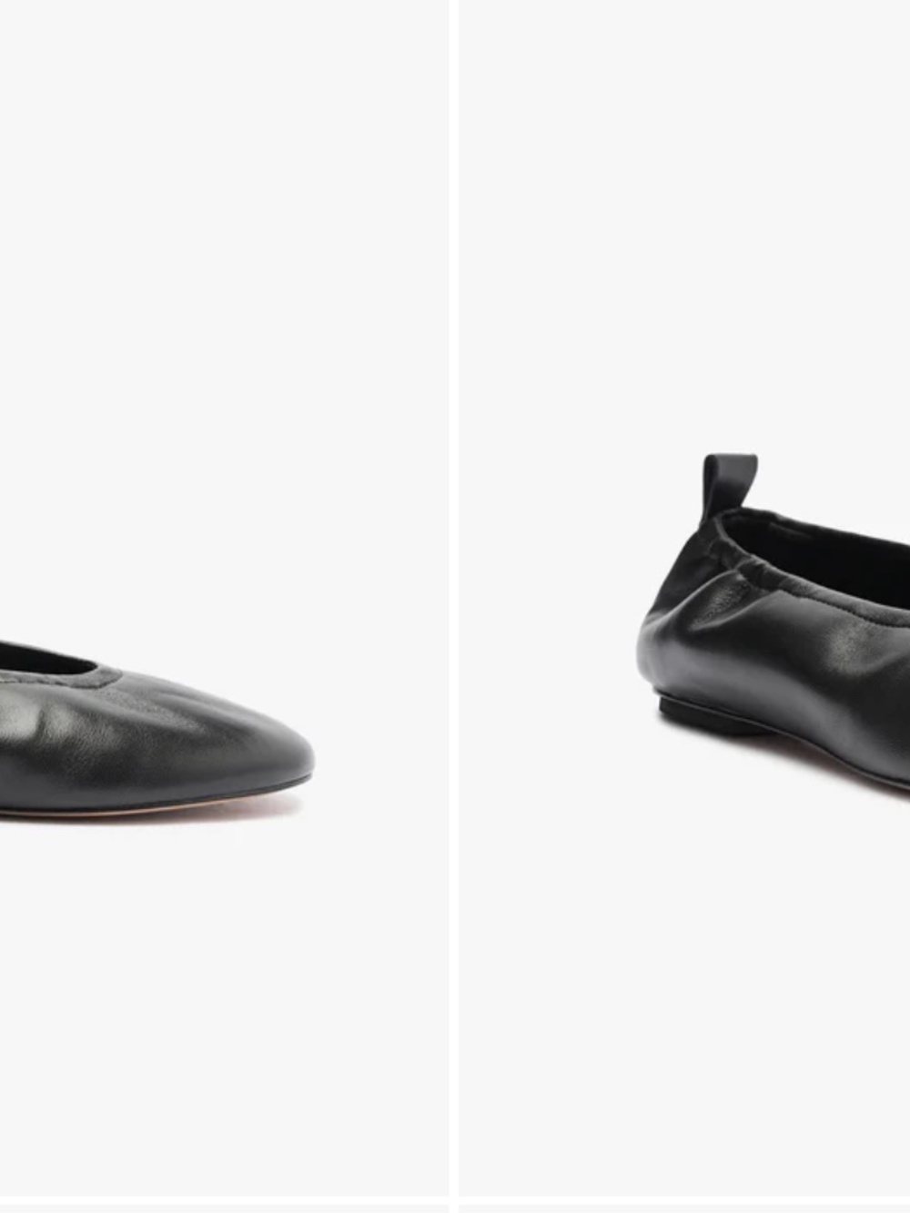New Schutz Eudora Flat Leather Ballerinas Size 8.5 - Picture 2 of 6